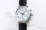 YL Factory IWC Portugieser Chronograph Classic Automatic White Dial Leather Strap 42 MM Swiss Watch